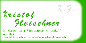 kristof fleischner business card